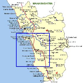 Turismo mapa de Goa