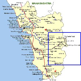 Turismo mapa de Goa