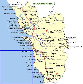 Turismo mapa de Goa