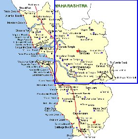 Turismo mapa de Goa