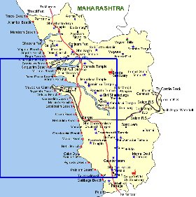 Turismo mapa de Goa