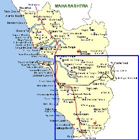 Turismo mapa de Goa