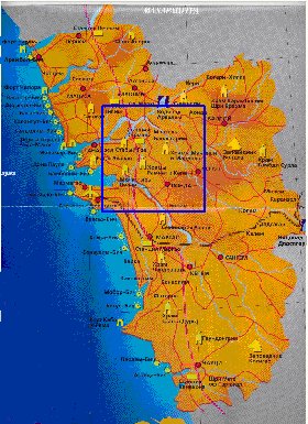 mapa de Goa