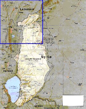 carte de Golan en anglais