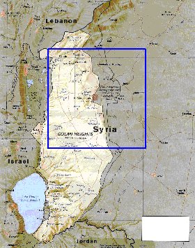 carte de Golan en anglais