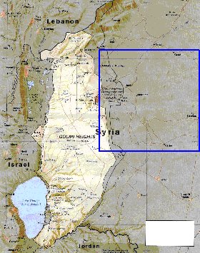 carte de Golan en anglais