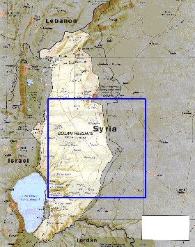 carte de Golan en anglais