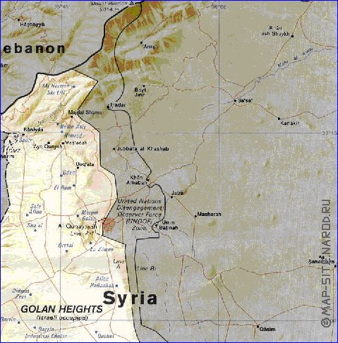 mapa de Colinas de Gola em ingles