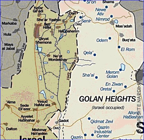 carte de Golan