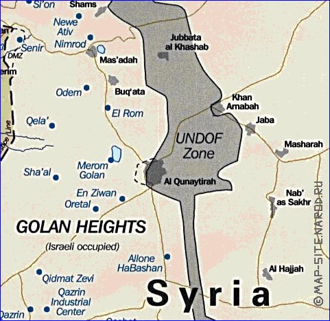 carte de Golan