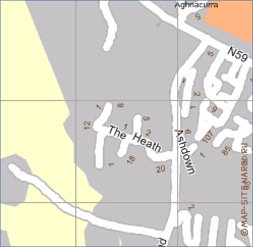 mapa de Galway em ingles