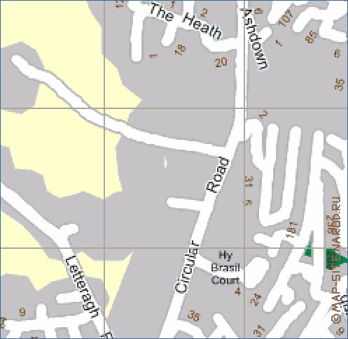 mapa de Galway em ingles