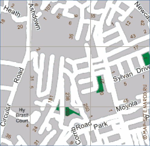 carte de Galway en anglais