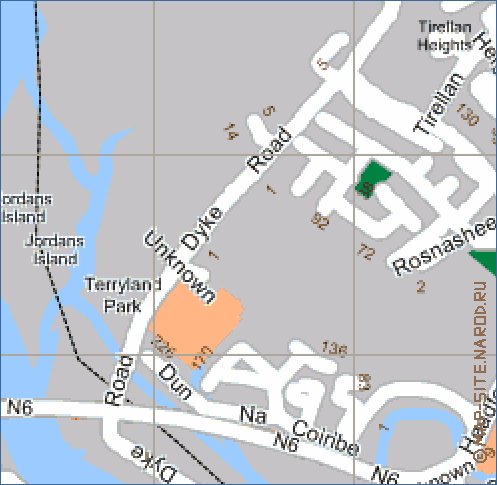 mapa de Galway em ingles