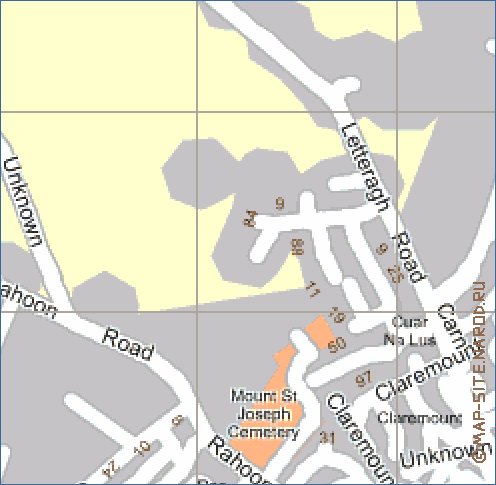 mapa de Galway em ingles