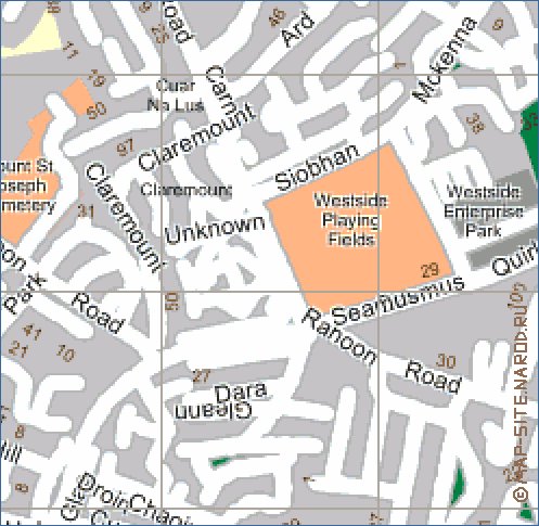 mapa de Galway em ingles