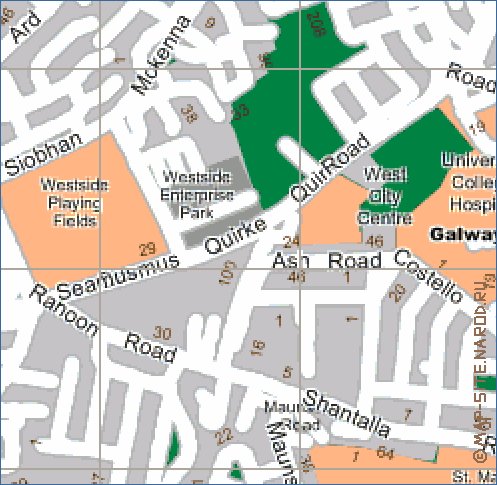 carte de Galway en anglais