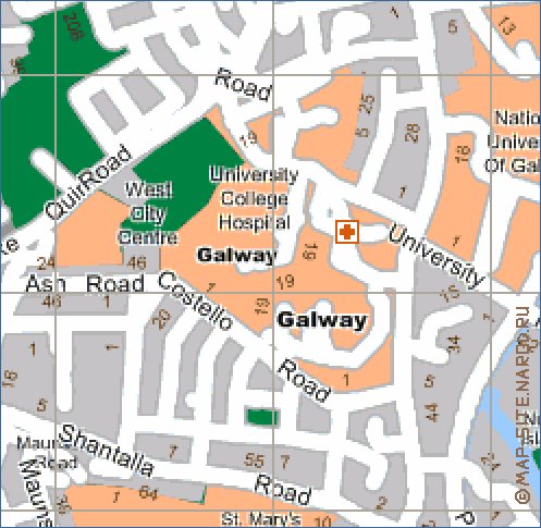 carte de Galway en anglais