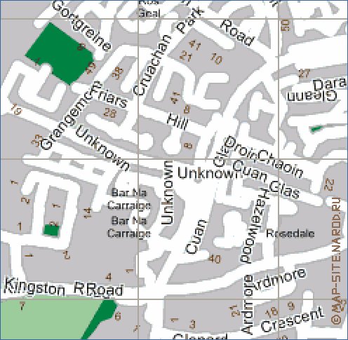 mapa de Galway em ingles