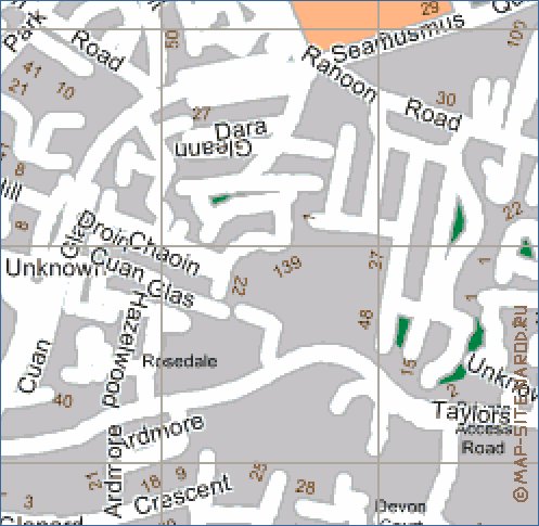 mapa de Galway em ingles