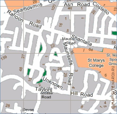 mapa de Galway em ingles