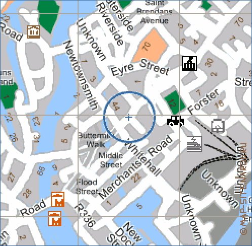 mapa de Galway em ingles