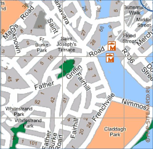 mapa de Galway em ingles