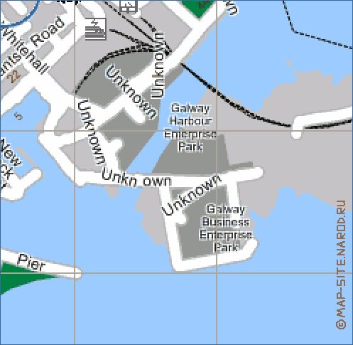 mapa de Galway em ingles