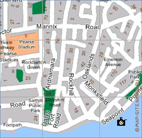 mapa de Galway em ingles