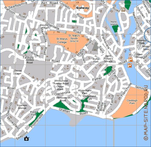 mapa de Galway em ingles