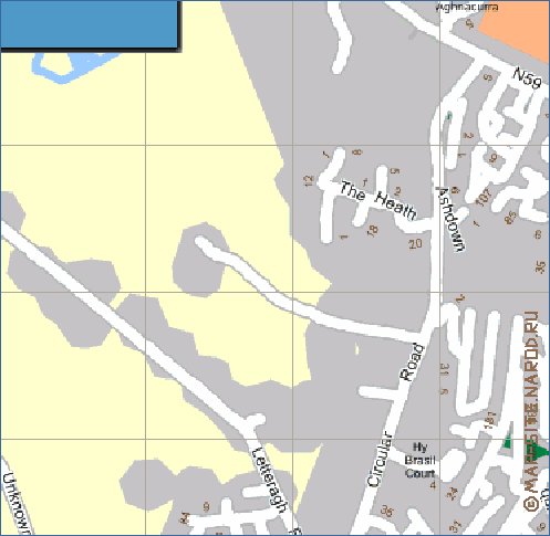 mapa de Galway em ingles