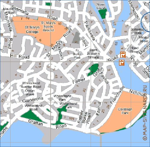 mapa de Galway em ingles