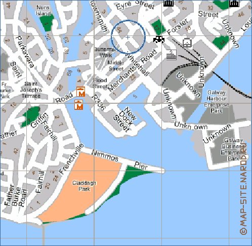 mapa de Galway em ingles