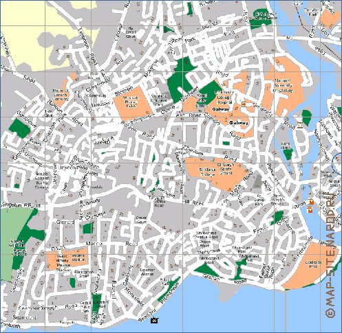 mapa de Galway em ingles