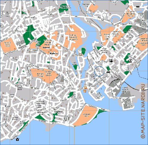 mapa de Galway em ingles