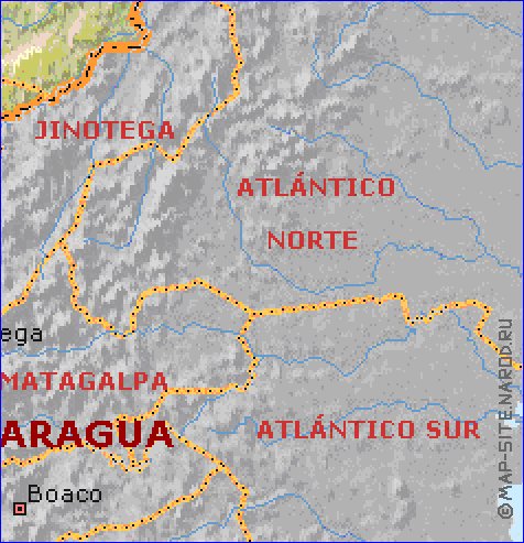 Administratives carte de Honduras