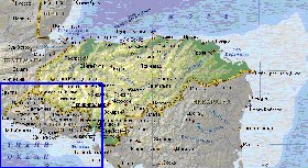 Fisica mapa de Honduras