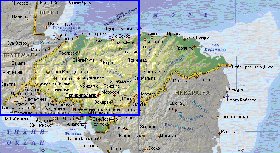 Fisica mapa de Honduras