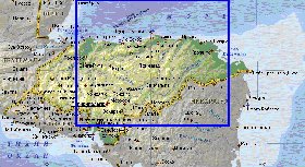 Fisica mapa de Honduras