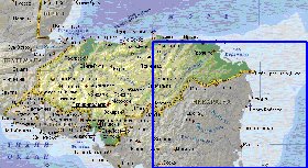 Fisica mapa de Honduras