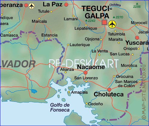 carte de Honduras