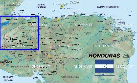 carte de Honduras