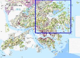 mapa de Hong Kong em ingles