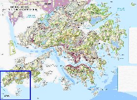 mapa de Hong Kong em ingles