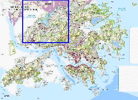 mapa de Hong Kong em ingles