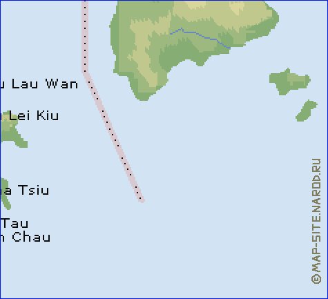 Fisica mapa de Hong Kong