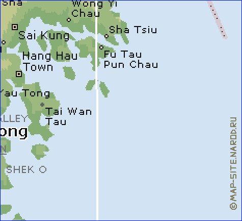 Fisica mapa de Hong Kong