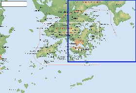 Fisica mapa de Hong Kong