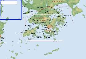 Fisica mapa de Hong Kong