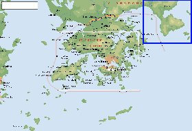 Fisica mapa de Hong Kong